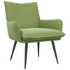 vidaXL Fauteuil Lichtgroen fluweel