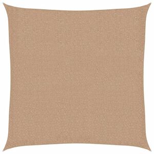 vidaXL Zonnezeil 160 g/m&sup2; 3x3 m HDPE taupe