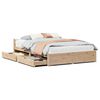vidaXL Bedframe zonder matras massief grenenhout 120x200 cm