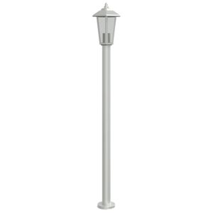 vidaXL Vloerlamp voor buiten 120 cm roestvrijstaal zilverkleurig