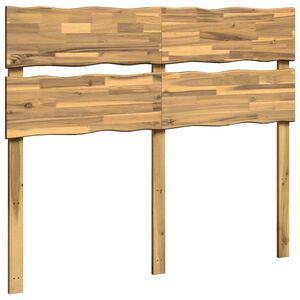 vidaXL Live Edge Hoofdbord ROSTOCK Wit 150 cm Massief Acaciahout