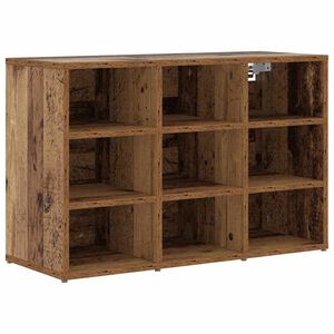 vidaXL Schoenenkast 77,5 x 30 x 51 cm Bewerkt hout Oud hout