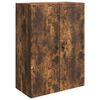 vidaXL Wandkast Gerookt eiken 66 x 34,5 x 90 cm Bewerkt hout