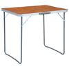 vidaXL Campingtafel inklapbaar met metalen frame 80x60 cm