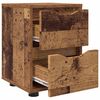 vidaXL Nachtkastjes 2 pcs Oud Hout 30,5 x 30 x 43 cm Bewerkt hout