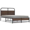 vidaXL Bedframe zonder matras bewerkt hout bruin eikenkleur 120x200 cm