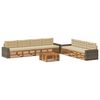 vidaXL Buiten bankenset 8 st Natuurlijk en Beige Polyester