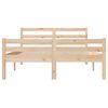 vidaXL Bedframe massief hout 135x190 cm
