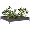 vidaXL Plantenbak verhoogd 100x100x18,5 cm staal antracietkleurig