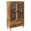 vidaXL Highboard Oud Hout 69,5 x 31 x 115 cm Bewerkt hout