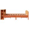 vidaXL Bed met boekenkast zonder matras grenenhout wasbruin 150x200 cm