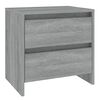 vidaXL Nachtkastjes 2st 45x34,5x44,5cm bewerkt hout grijs sonoma eiken