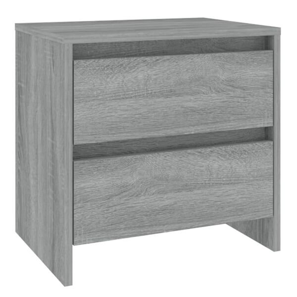 vidaXL Nachtkastjes 2st 45x34,5x44,5cm bewerkt hout grijs sonoma eiken