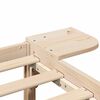 vidaXL Bedframe Naturel 150 x 200 cm Massief grenenhout