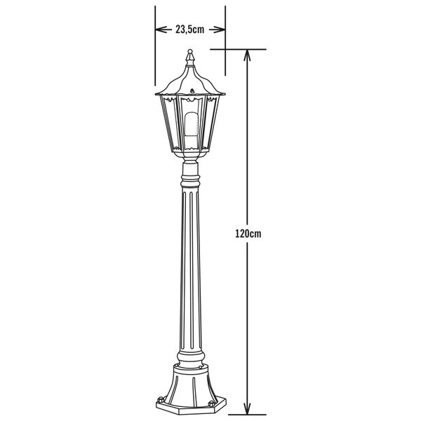 KONSTSMIDE Vloerlamp Firenze matzwart