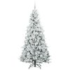 vidaXL Kunstmatige Inklapbare Kerstboom Groen 210 cm PE en PVC