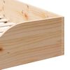 vidaXL Bedframe Bruin 75 x 190 cm Massief grenenhout