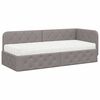 vidaXL Hoekbedframe Taupe 80 x 200 cm Stof