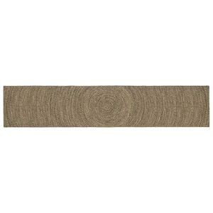 vidaXL Vloerkleden Naturel en Zwart 60 x 400 cm Jute