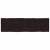 vidaXL Tafelblad natuurlijke rand 140x40x(2-4)cm eikenhout donkerbruin