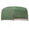 vidaXL Tunnel tent met dak met opslag Groen 410 x 285 x 198 cm taft