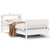 vidaXL Bedframe zonder matras massief grenenhout wit 90x190 cm