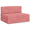 vidaXL Vouwbare Sofa Bed Matras Roze 70 x 80 x 60 cm Stof