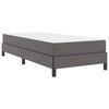vidaXL Bedframe met matras Grijs 80 x 200 cm Stof