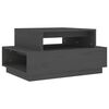 vidaXL Salontafel 80x55x40,5 cm massief grenenhout grijs