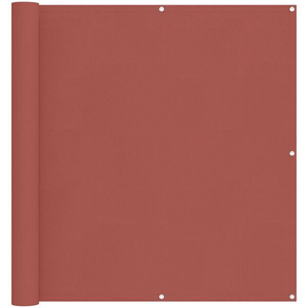 vidaXL Balkon Scherm Terracotta 110 x 200 cm Oxford Stof