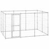 vidaXL Hondenkennel 7,26 m&sup2; gegalvaniseerd staal