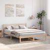 vidaXL Bedframe met hoofdeinde Naturel 140 x 200 cm Massief grenenhout