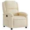 vidaXL Relaxfauteuil cr&egrave;me stof