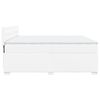 vidaXL Boxspring met matras kunstleer wit 200x200 cm