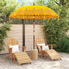 vidaXL Balinese Parasol Geel 215 x 215 x 260 cm