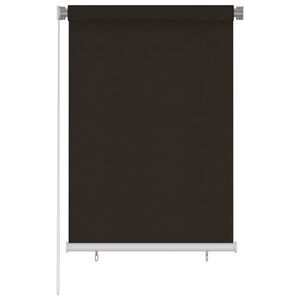 vidaXL Rolgordijn voor buiten 105(B)x140(H) cm HDPE bruin