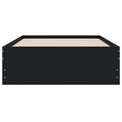 vidaXL Bedframe met lades bewerkt hout zwart 75x190 cm