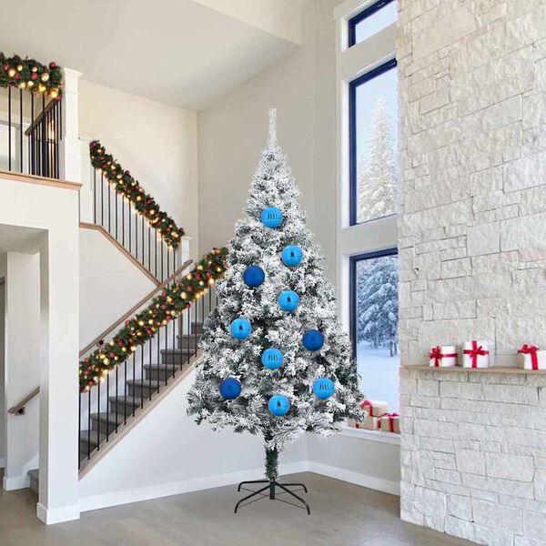 vidaXL Kerstbal Set 4 pcs Blauw Kunststof