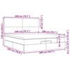 vidaXL Ottoman bed met matrassen 200x200cm fluweel roze