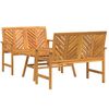 vidaXL Tuin loungeset 3 st Bruin Massief Acaciahout