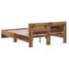 vidaXL Bedframe met hoofdeinde Oud Hout 120 x 190 cm Bewerkt hout