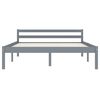 vidaXL Bedframe massief grenenhout grijs 140x200 cm