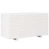 vidaXL Plantenbak 90x40x49,5 cm massief grenenhout wit