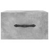vidaXL Nachtkastjes 2 st wandgemonteerd 35x35x20 cm betongrijs