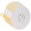 vidaXL Zelfklevende schuimtape 4 pcs Wit 15mm x 5m CR Schuim