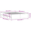 vidaXL Bedframe met lades bewerkt hout wit 150x200 cm