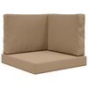 vidaXL Buiten bankkussen Polyester Taupe 60 x 60 x 8 cm