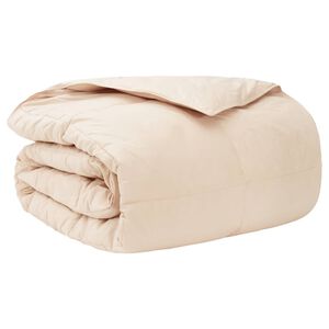 vidaXL Vol jaar dekbed 135 x 200 cm Alle seizoenen 250 gsm Beige