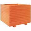 vidaXL Plantenbak 60x60x49,5 cm massief grenenhout wasbruin