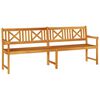vidaXL Tuinbank Naturel 220 x 56 x 90 cm Massief Acaciahout